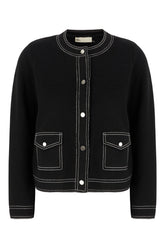 Black wool cardigan -  | Wise