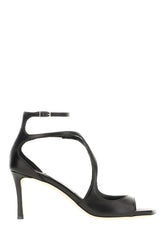 Black nappa leather Azia sandals -  | Wise
