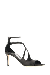 Black nappa leather Azia sandals -  | Wise