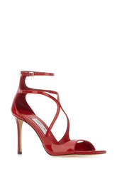 Red leather Azia sandals -  | Wise