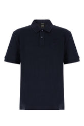Midnight blue piquet polo shirt -  | Wise