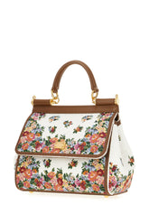 Embroidered fabric medium Sicily handbag -  | Wise