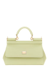 Pastel green leather small Sicily handbag -  | Wise