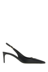 Black leather slingback -  | Wise