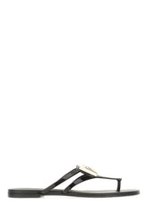 Black rubber thong sandals -  | Wise