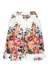 Printed silk bermuda shorts -  | Wise