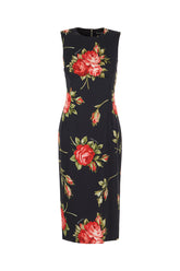 Printed stretch viscose dress -  | Wise