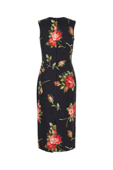 Printed stretch viscose dress -  | Wise