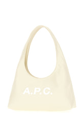 Chalk synthetic leather small Ninon shoulder bag -  | Wise