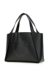 Black synthetic leather shopping bag -  | Wise