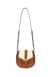 Borsa a spalla Altay piccola in pelle marrone -  | Wise