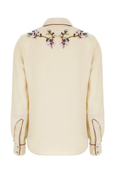 Blusa in misto viscosa sabbia -  | Wise