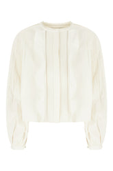 Ivory cotton blouse -  | Wise