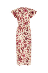 Printed stretch silk dress -  | Wise