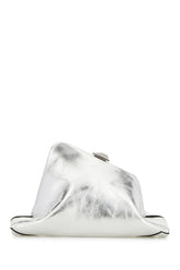 Clutch Day Off piccola in pelle argento -  | Wise