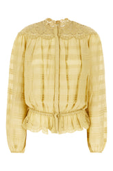 Blusa in cotone senape -  | Wise