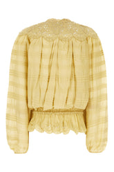 Blusa in cotone senape -  | Wise