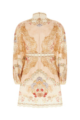 Printed polyester Natura mini dress -  | Wise