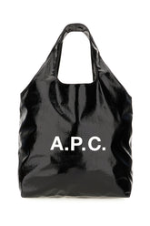 Black vinyl handbag -  | Wise