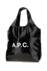 Black vinyl handbag -  | Wise