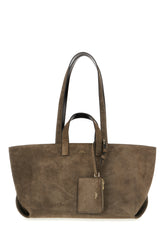 Dark brown suede Le Drummer shopping bag -  | Wise