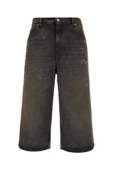 Charcoal denim bermuda shorts -  | Wise