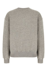 Felpa in cotone grigio melangé -  | Wise