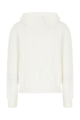 White cotton blend sweatshirt -  | Wise