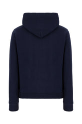 Navy blue cotton blend sweatshirt -  | Wise