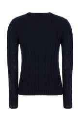 Maglione in cotone blu notte -  | Wise