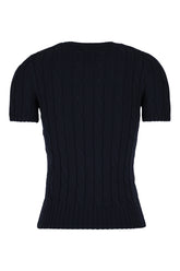 Midnight blue cotton sweater -  | Wise