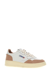 Two-tone leather and fabric Medalist sneakers -  | Wise