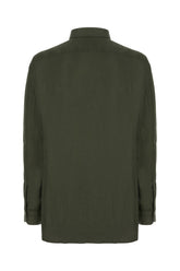 Camicia in lyocell verde scuro -  | Wise