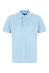 Light blue piquet polo shirt -  | Wise