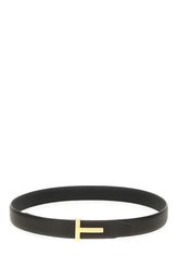 Dark brown leather belt -  | Wise