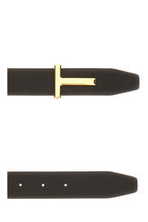 Dark brown leather belt -  | Wise