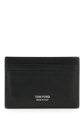 Black leather card holder -  | Wise