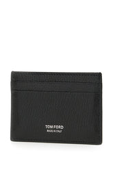 Black leather card holder -  | Wise