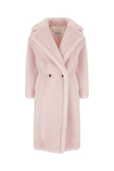 Pastel pink alpaca blend oversize coat -  | Wise