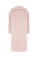 Pastel pink alpaca blend oversize coat -  | Wise