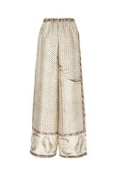 Printed satin palazzo pants -  | Wise