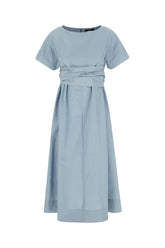 Powder blue polyester blend dress -  | Wise