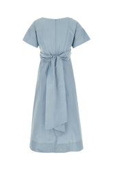 Powder blue polyester blend dress -  | Wise