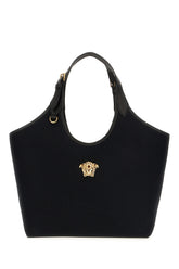 Black canvas La Medusa shopping bag -  | Wise