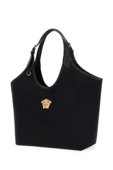 Black canvas La Medusa shopping bag -  | Wise