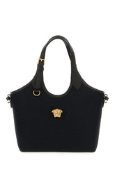 Black canvas mini La Medusa handbag -  | Wise