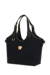 Black canvas mini La Medusa handbag -  | Wise