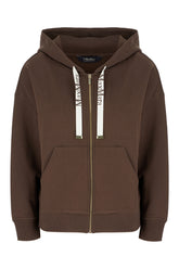 Chocolate cotton blend sweatshirt -  | Wise