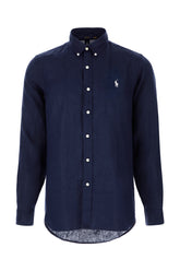 Midnight blue linen shirt -  | Wise