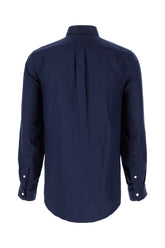 Midnight blue linen shirt -  | Wise